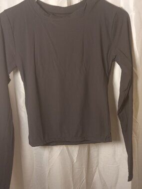 Medium OQQ Womens 3 Piece Long Sleeve Tops Crew Neck Stretch Fitted Underscrubs